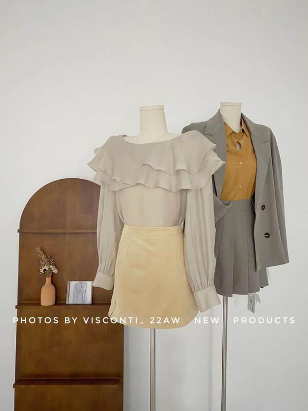 New in early autumn!  [C Ouni] Commuter simple solid color fashion shirt C702-9C2305162171# GYJ