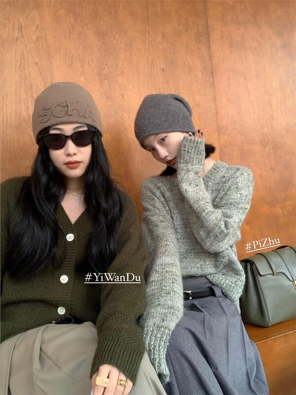 【DT CLASSIC】Simple and versatile V-neck casual warm sweater (including 30% wool) M5179-LW# JHY