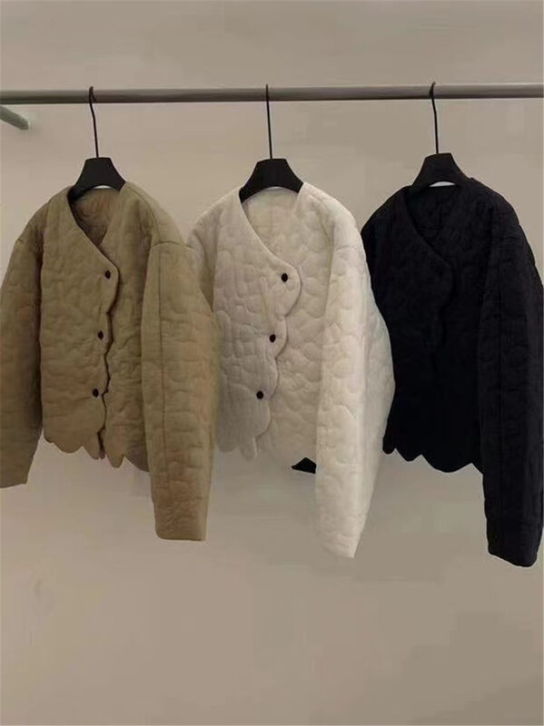 【SUSAN】Korean style slanted buckle all-match warm padded jacket 82112# LSW
