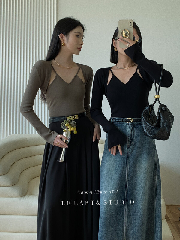 【LE LART】French Pure Desire Short Cardigan Knit Knit Cardigan TH104# JHY