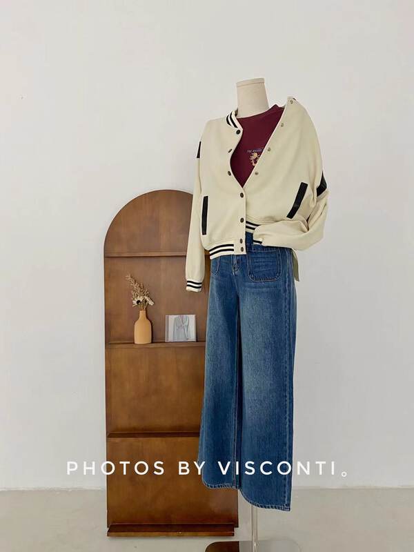 New in Autumn! [C O'Neill] Baseball Collar Colorblock Jacket C821-17732# GYJ
