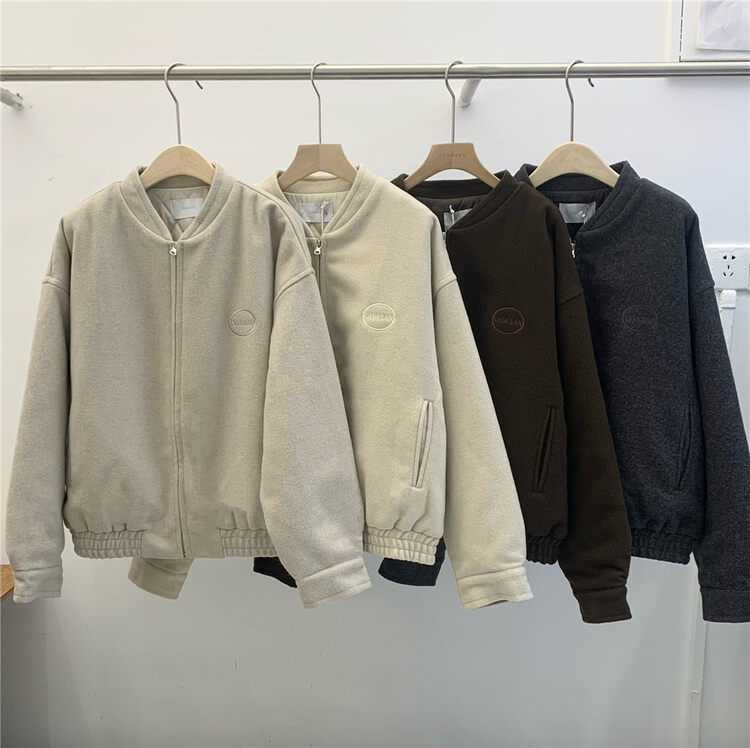 【SANBARA】Woolen Jacket Thickened Warm Cotton Jacket 9809# LSW