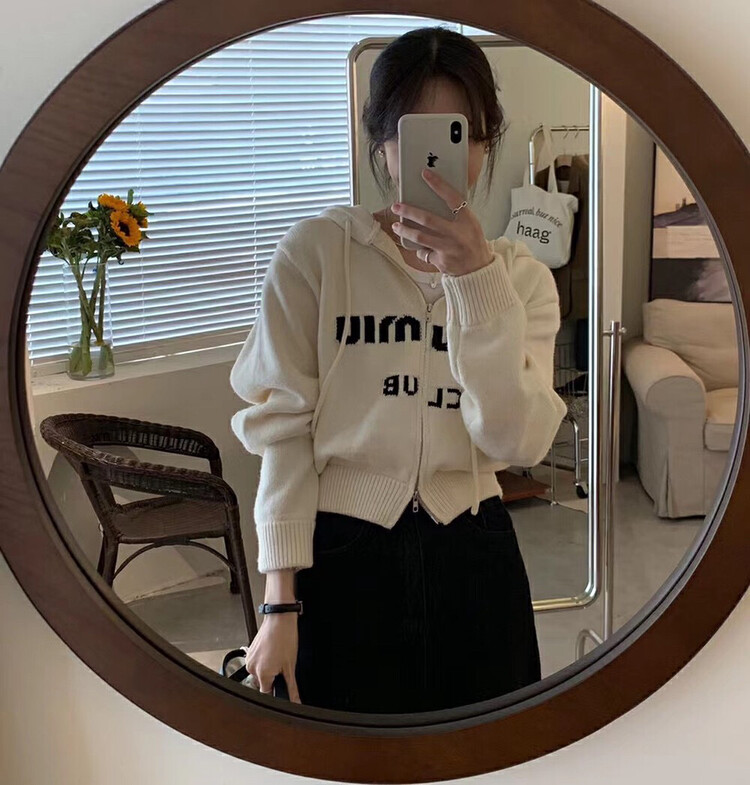 [Blue Show] Hooded Pullover Casual Knit Cardigan 7826# LSW