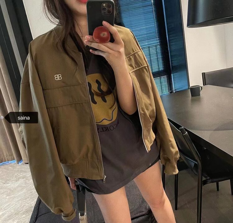 【SAINA FASHION】Korean version of simple loose BB all-match baseball short jacket M1161# CLS
