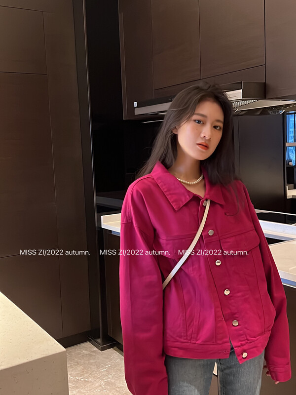 【MISS ZI】Autumn Casual Solid Color Versatile Short Jacket 3205# CQW