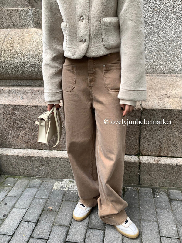 【DT CLASSIC】Korean Style Straight All-match Pocket Design Jeans D5131# JHY