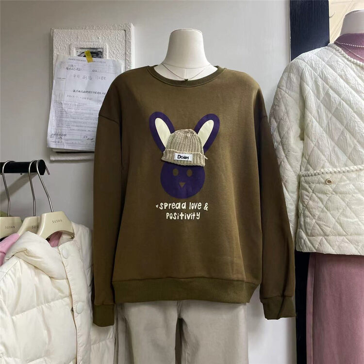 【SUSAN】Heavy Craft Fleece Baby Fleece Sweater Q1752# LSW