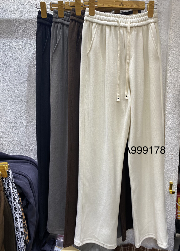【QUEEN QUEEN】Korean version loose and thin lace-up casual pants (with waist rope) A999178# CL