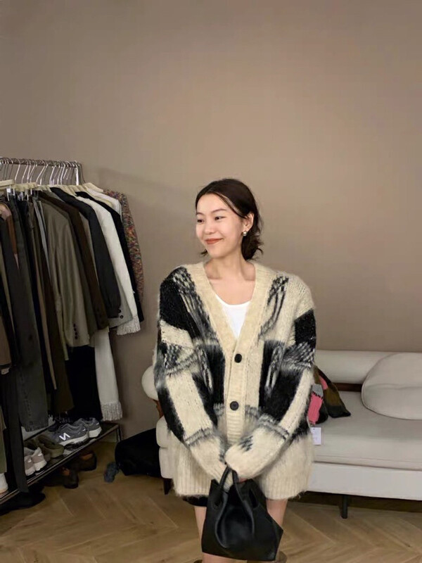 【YT】Long Sleeve Retro Versatile Knit Cardigan Z60268# PCZ