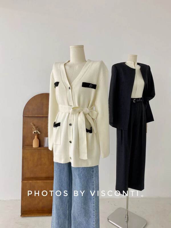 New in autumn! [C Ouni] Round neck single button clean temperament suit C500-1204-2# GYJ