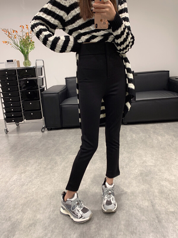 【VANESSA】Western style high waist nine points small straight casual pants 8051# OZQ