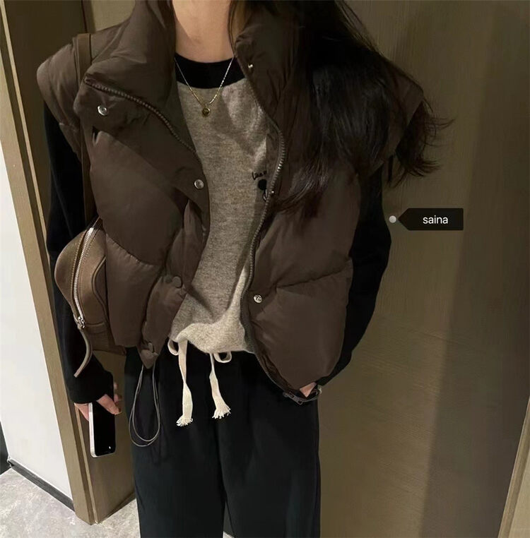 New in winter! [SAINA FASHION] Korean style simple solid color casual vest (90% national standard white duck down) M1223# CLS