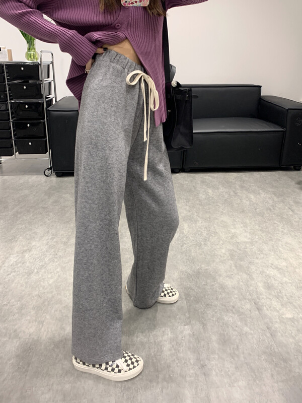 New in winter! [VANESSA] Thickened Versatile Straight Casual Pants 8019# OZQ