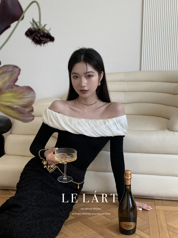 【LE LART】Pure Desire Hepburn Shirt (Slim Fit) YS1-TH0555616# JHY