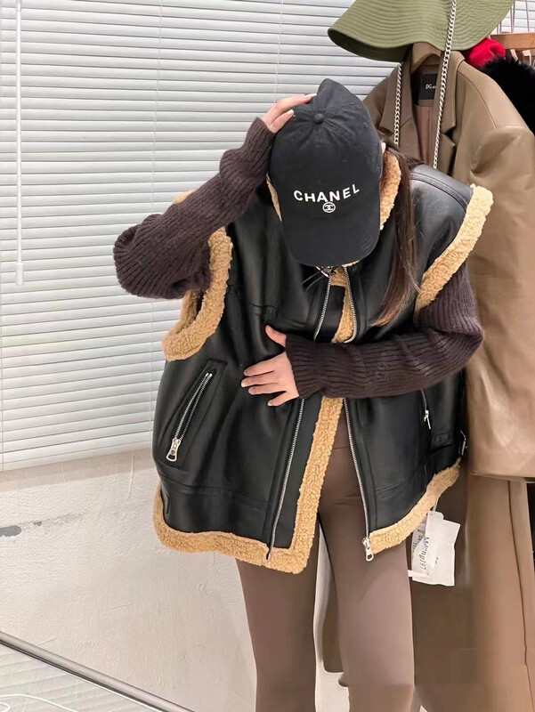 【MINI NI】Niche Zipper Pocket Vest 9306# PCZ