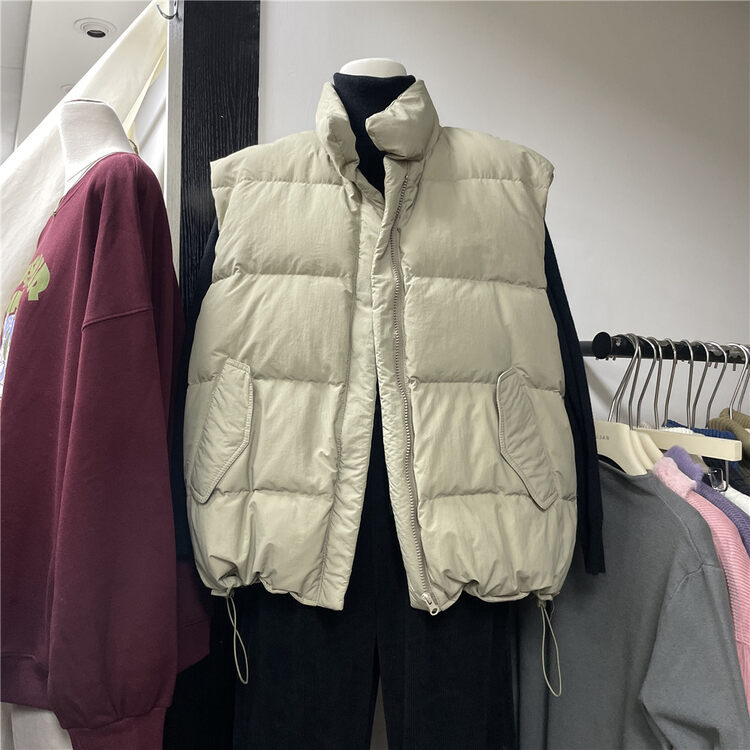 【SUSAN】Sleeveless Zipper Solid Color Vest Q1728# LSW
