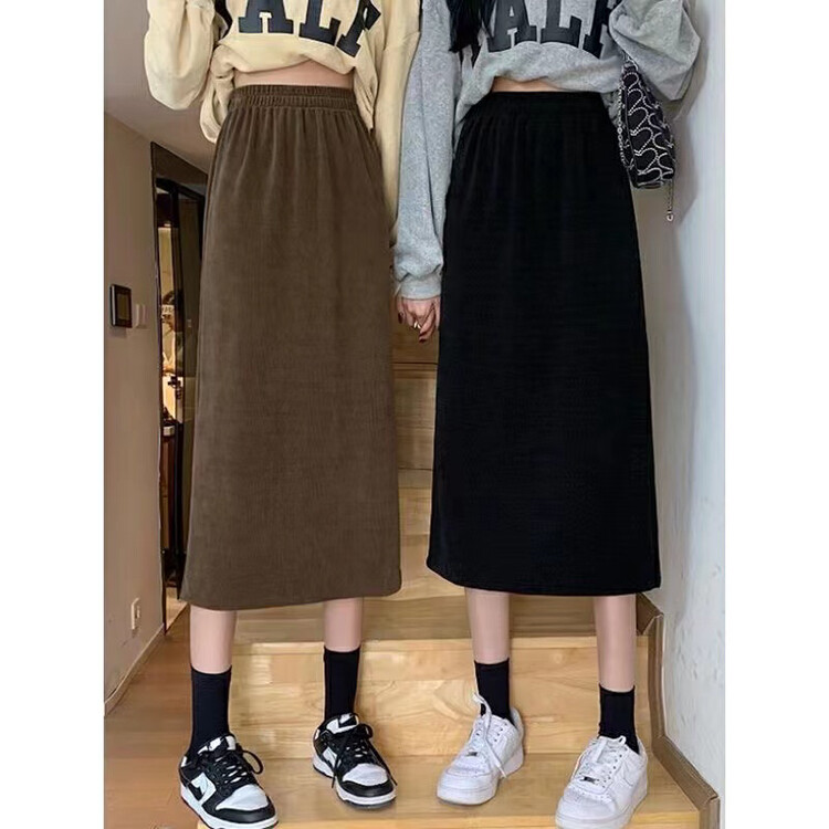 【QUEEN QUEEN】Fashion High Waist Casual All-match Skirt A99995# CL