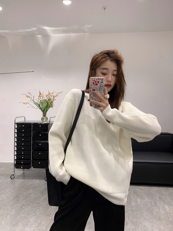 Original price 178.99! New in winter!  【VANESSA】Round Neck Loose Versatile Warm Sweater 558# OZQ