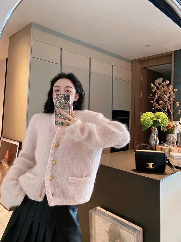 New for winter!  【YT】Xiaoxiang style round neck single-breasted knitted cardigan WT81197# PCZ