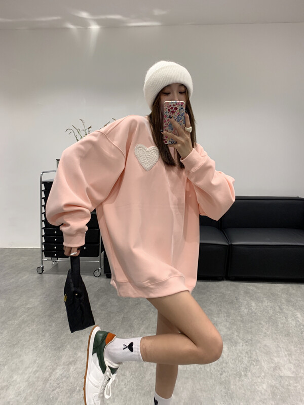 Original price 208.99! New in winter!【VANESSA】Love mid-length fleece sweater 22222# OZQ