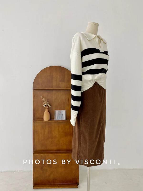 Autumn models are new! [C Ouni] High waist temperament all-match skirt C363-FM1953# GYJ