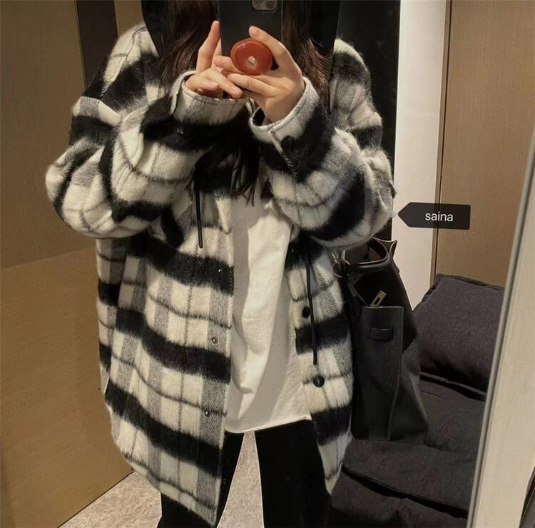 【SAINA FASHION】Korean style pattern hooded all-match short jacket M1213# CLS