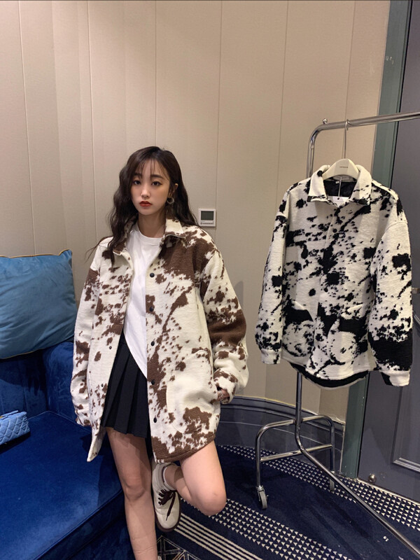 【VANESSA】Korean version of cow and cotton short coat YS-72309# OZQ