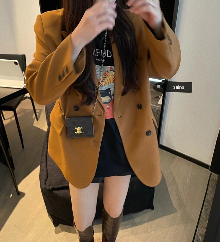 New in early autumn! [SAINA FASHION] Workplace commuter all-match fashion double-breasted suit X1165# CLS
