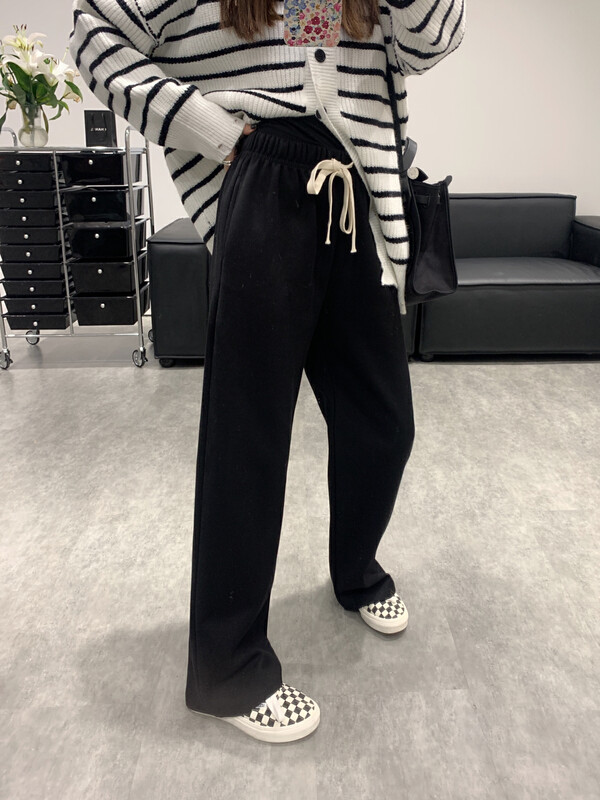 New in winter!【VANESSA】 Thick and versatile straight-leg casual pants 6996# OZQ
