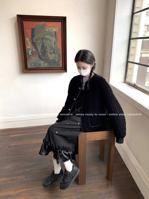 【SUSAN】Korean style simple breasted warm padded jacket 82080# LSW