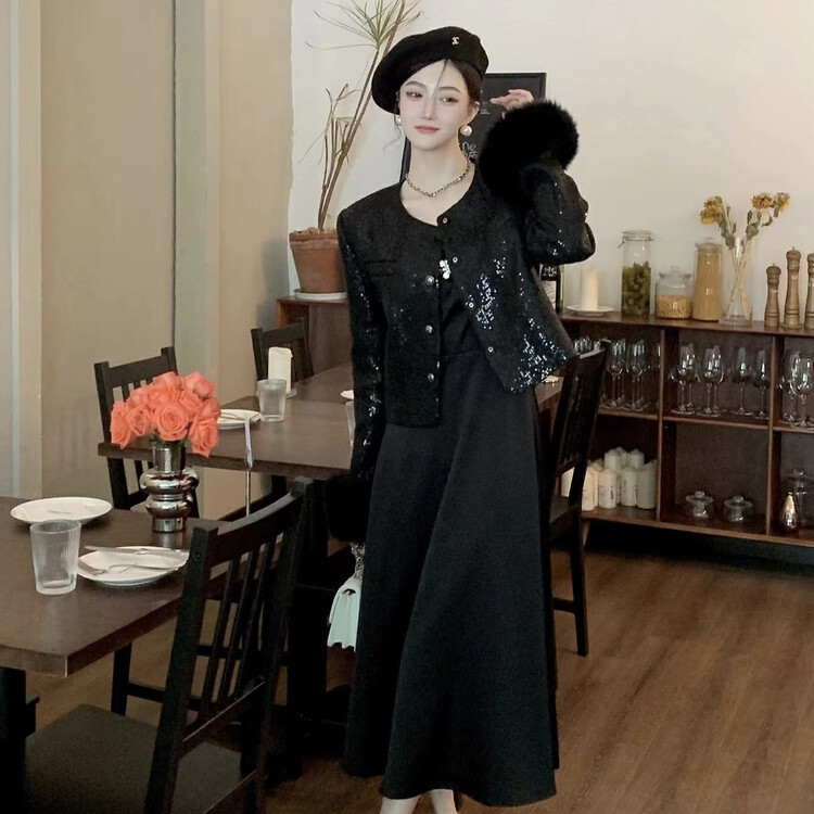 【BENYAN】Fashionable Temperament Small Fragrant Short Sequin Jacket Short Jacket D8067# JHY