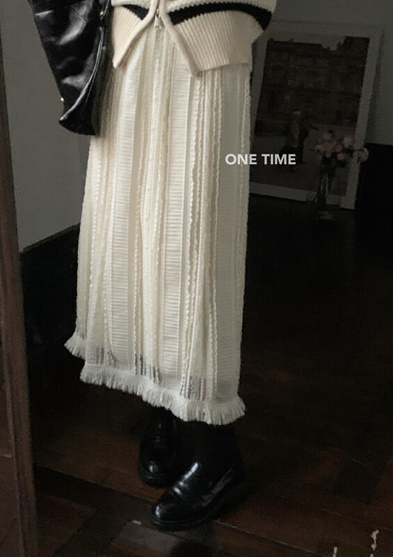 【ONE TIME】Temperament stitching lace skirt XW5171# JHY