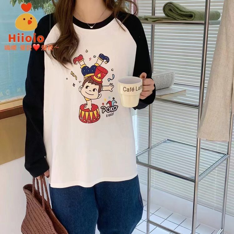 New in autumn! [RARA] Casual round neck Fuji long sleeve T-shirt 79261# LSL
