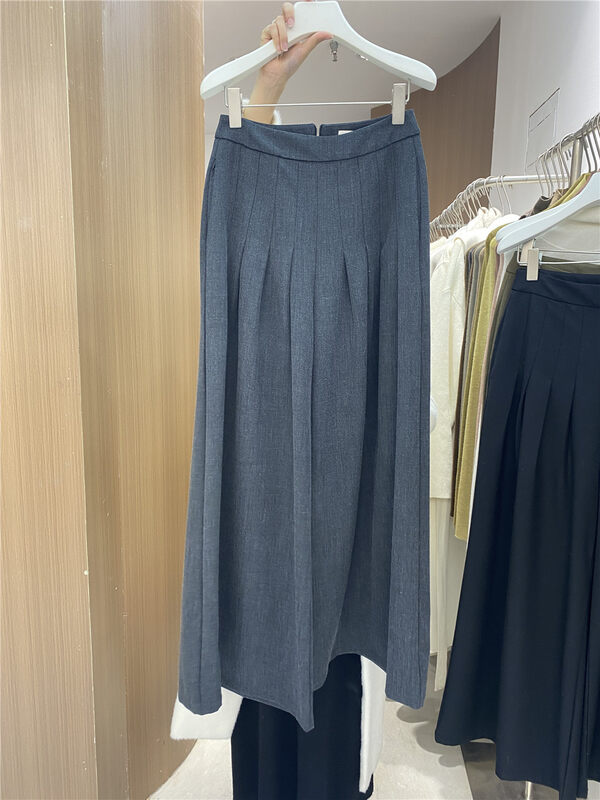 【SEASONS】High waist wide leg pleated comfortable casual pants 66211# WPL