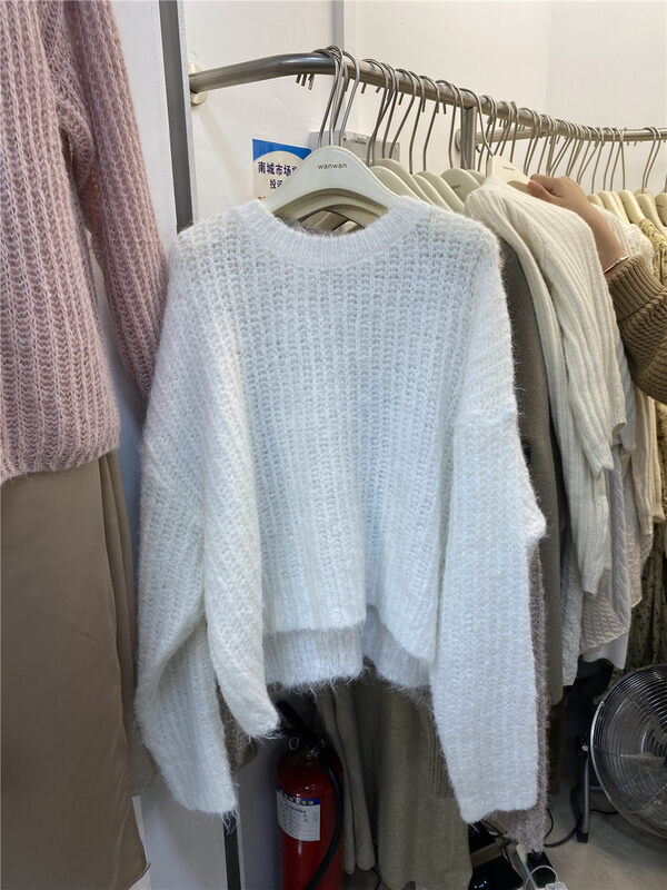New in autumn! [WANWAN] Long-sleeved pullover all-match warm sweater 11178# HBX