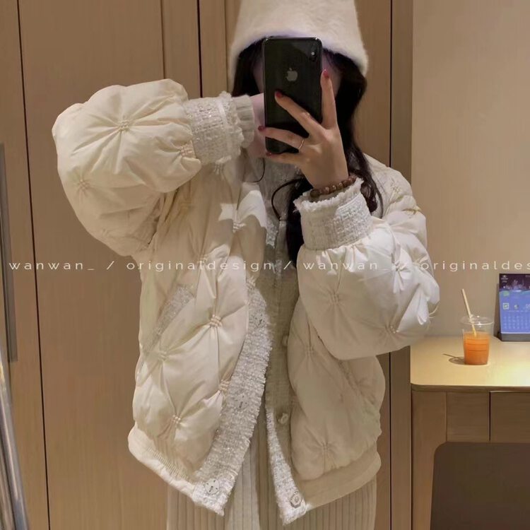 【WANWAN】Comfortable loose and versatile warm down jacket (including 90% white duck down) 66013# HBX