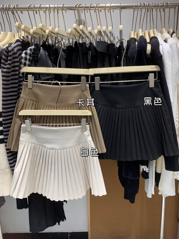 【JULIA】College Style Pleated Short Skirt 9320-1# PCZ