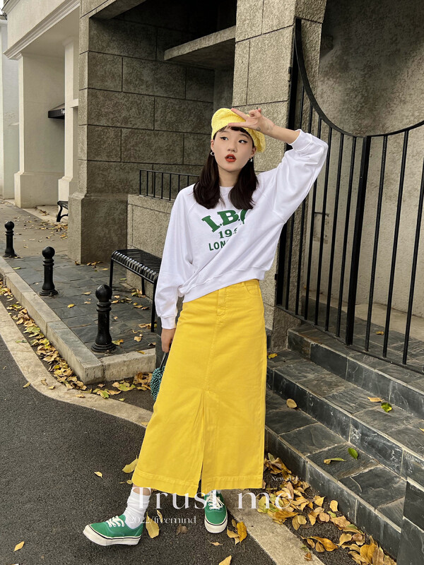【TRUSTME】Vintage Denim Skirt 40072# JHY