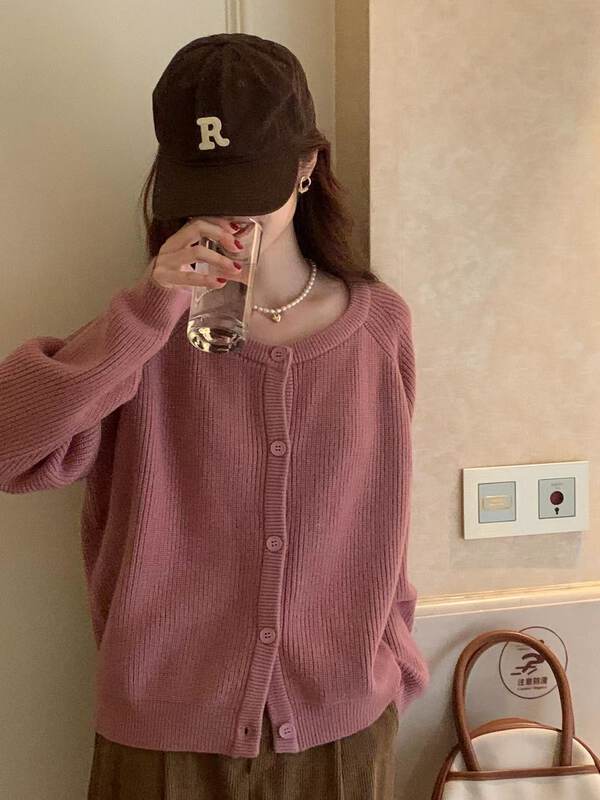 New in autumn!【WANWAN】Korean solid color all-match warm sweater 0079# HBX