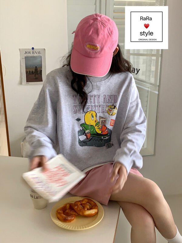 New in autumn! [RARA] duck print pullover sweater 30211# LSL