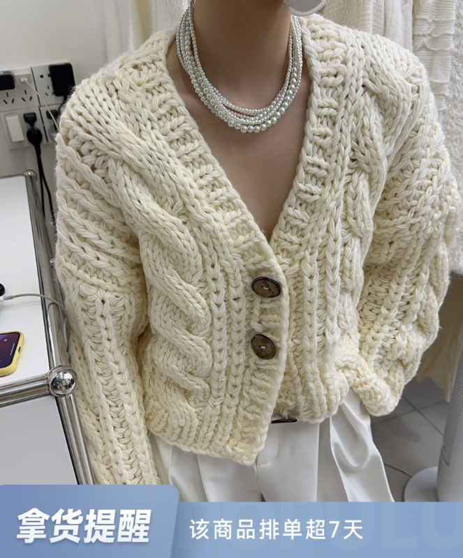 【BENYAN】lavame fashion thick wool hand hook sweater sweater 3209