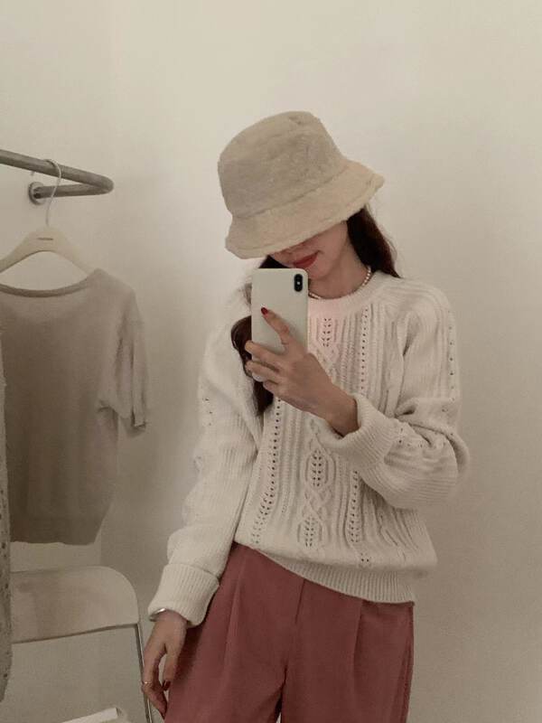 New in autumn! [WANWAN] Korean loose round neck solid color warm sweater 3618# HBX