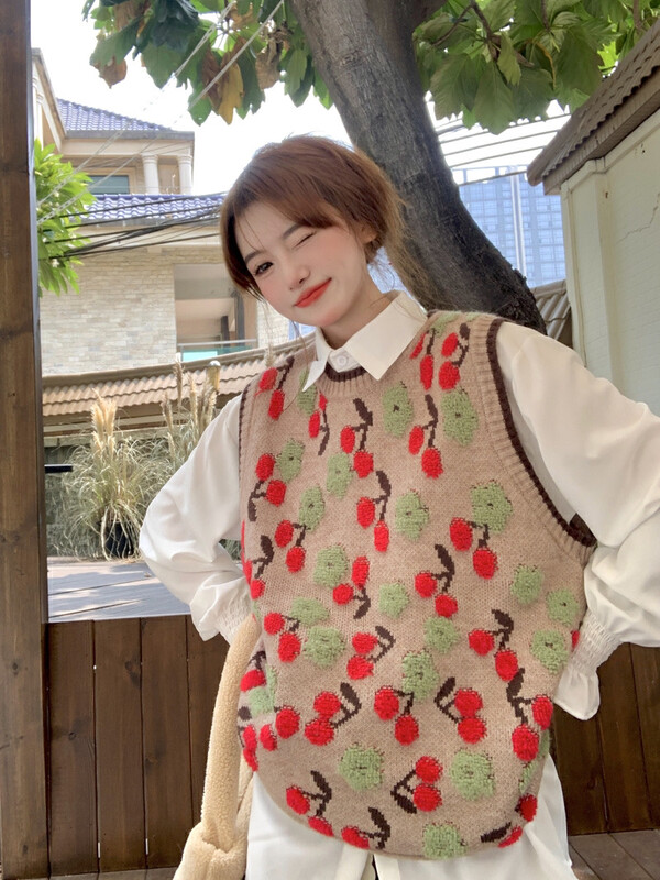 [Timely Rain] Solid color textured loose shirt + Korean style ins retro sweet design suit 54215# WPL