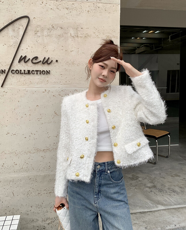 [BENYAN] lavame hairy little fragrance coat short coat 6571