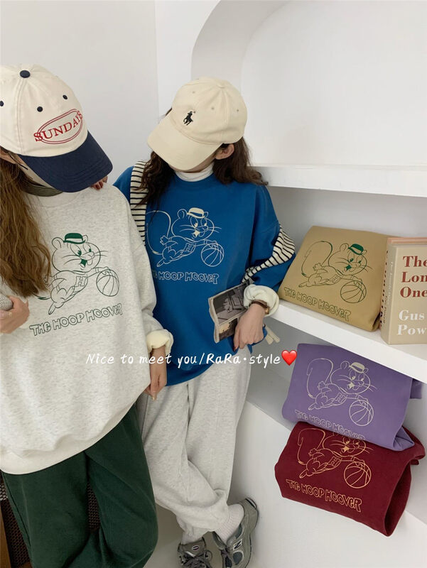 【RARA】Casual loose squirrel fleece sweater 5682# LSL