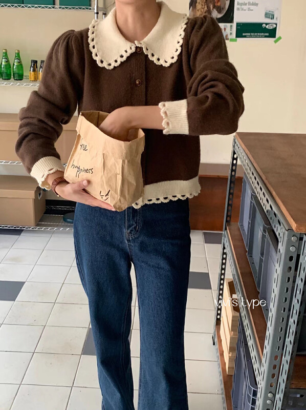 【VIVIS TYPE】French hand-collar heavy-duty wool warm sweater 9269# HJY