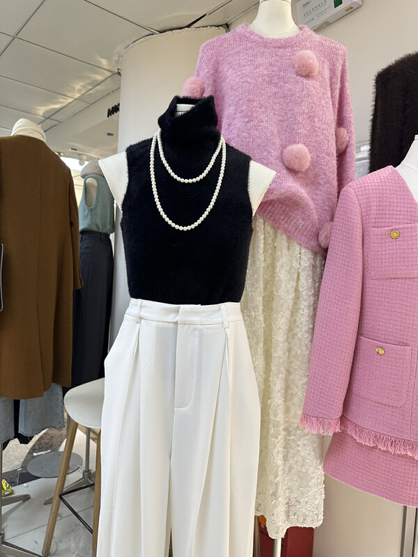 【BENYAN】lavame turtleneck mink vest sweater warm sweater 3208# JHY