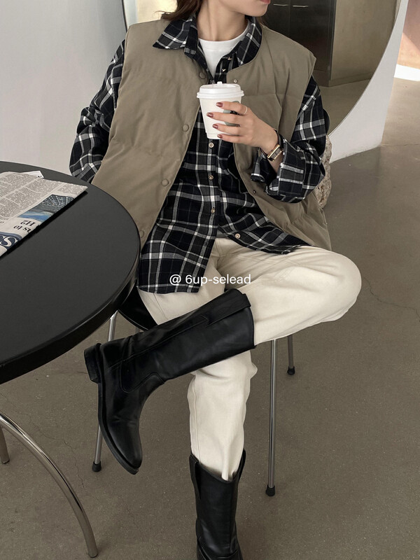 【6-UP】Korean version of simple and versatile warm down jacket (including white duck down 90%) 69291# CQW