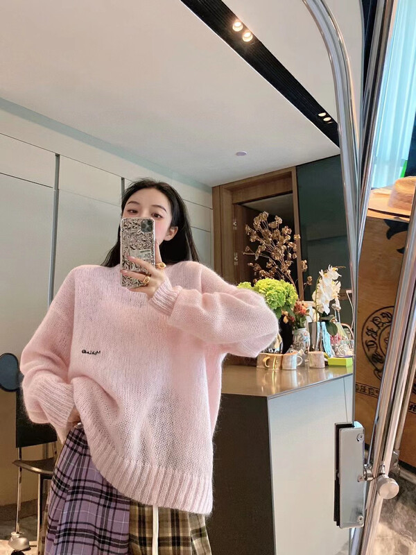 New for winter!  [YT] Letter Pullover Loose Knit Sweater Z60258# PCZ