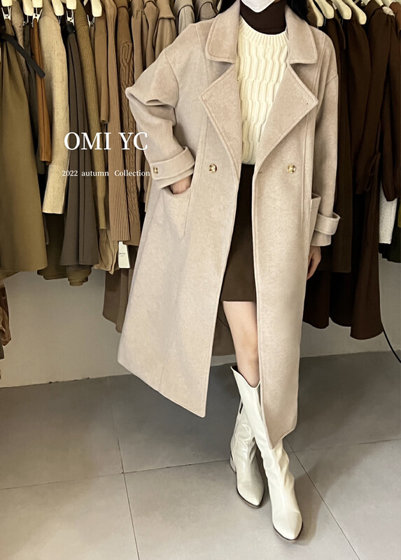 【O MI】Commuter texture fashion all-match cashmere coat (only for coats) 33217# FHX